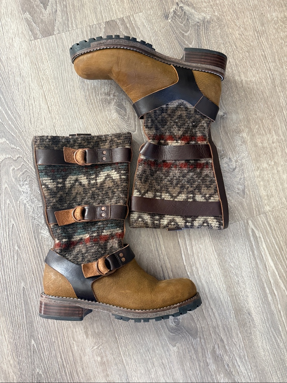 Woolrich Rio Grand Boot in Chicory/Blanket Leather/Wool US8